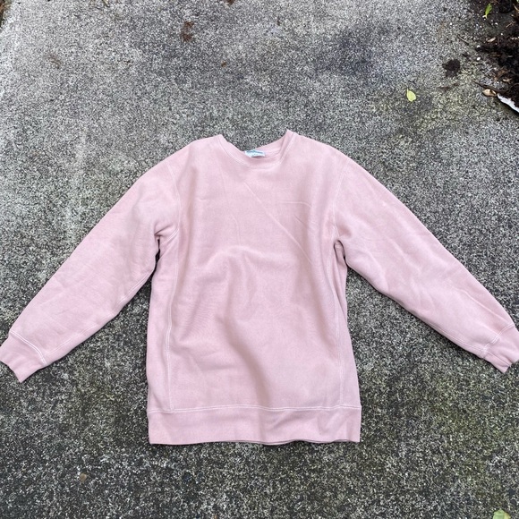 Independent Trading Company Crewneck Sweatshirt Pink Size Large - Picture 3 of 5